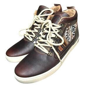 Inkkas Women’s Peruvian Leather Camping Boots Brown Size 9